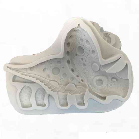 Молд силиконовый Динозавр 115 на 85 мм серый Киев