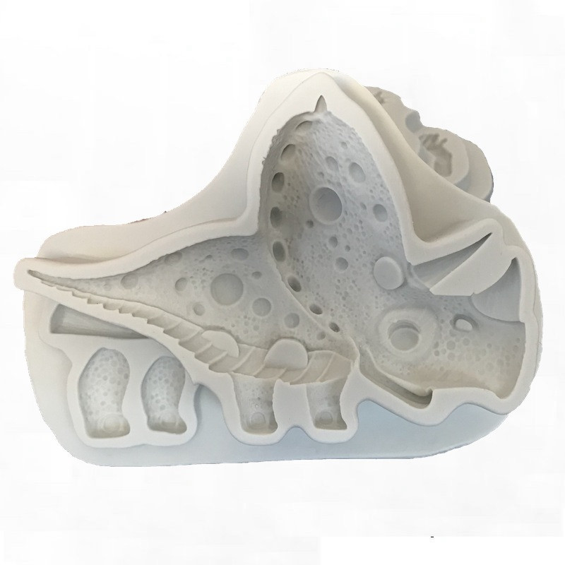 Молд силиконовый Динозавр 115 на 85 мм серый Киев - изображение 5