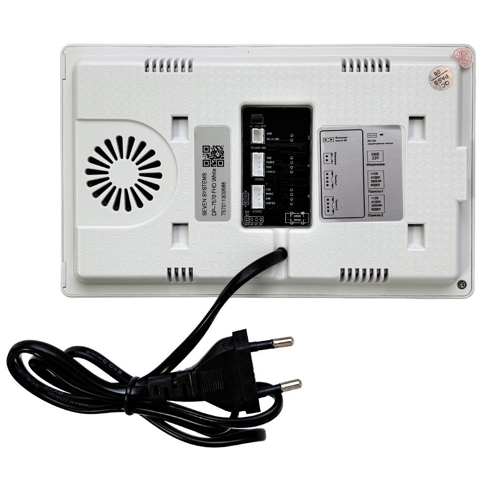 Видеодомофон 7 дюймов SEVEN DP-7570 FHD IPS white Киев - изображение 15
