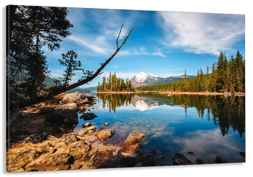 Картина холст у вітальню / спальню   Гірська ріка      MLP_62 ( 60х30см ) 80х160см Київ - фото 1