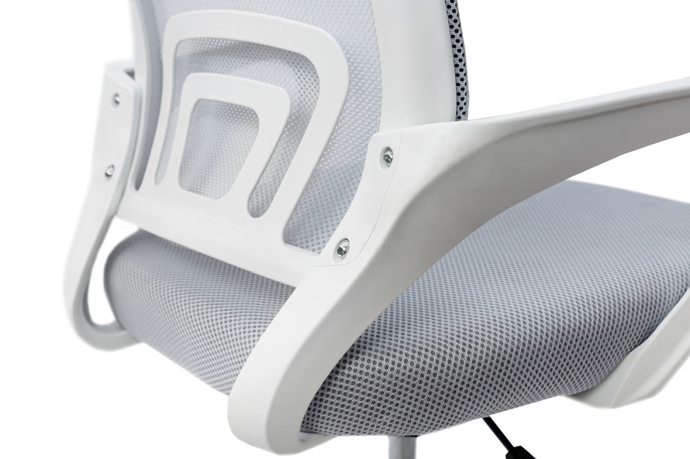 Стілець офісний Матрікс, білий/сірий Київ - фото 5