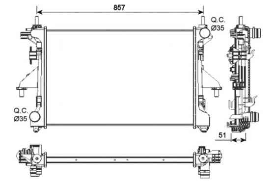 Радіатор GP Peugeot Boxer 2,2/3,0HDi (1342588080) Київ