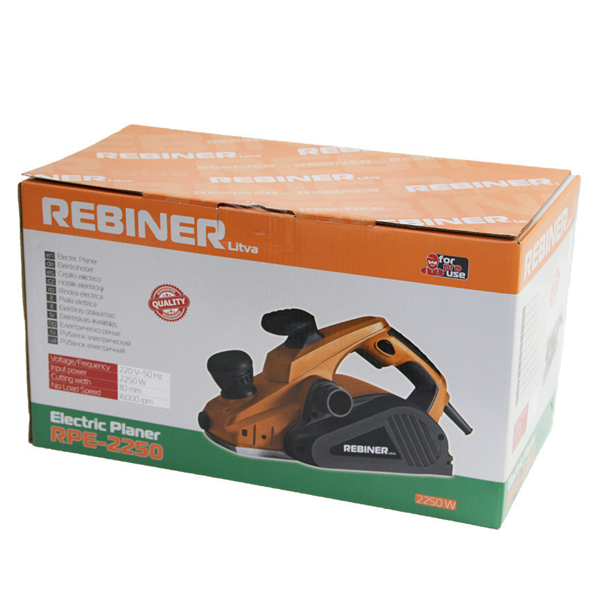 Електрорубанок Rebiner RPE-2250 (1300 Вт) – Професійний інструмент з гарантією 36 міс Львів - фото 7