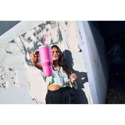 Термокружка Kambukka Rio Bubblegum Mint 950 мл Рожева з м'ятним (11-08004) Винница