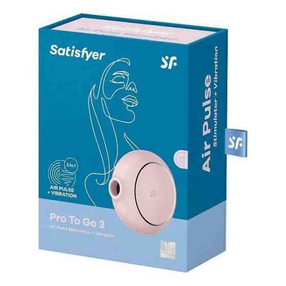 Вакуумный стимулятор с вибрацией Satisfyer Pro To Go 3 Rose Sex Aura Киев
