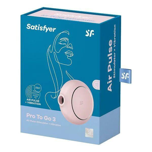 Вакуумный стимулятор с вибрацией Satisfyer Pro To Go 3 Rose Sex Aura Киев - изображение 6