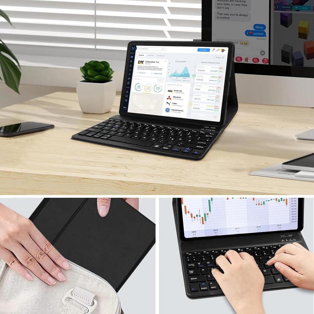 Чехол-клавиатура для Lenovo Tab M10 Plus 10.3 TB-X606F/TB-X606X Lenovo Tab K10 10.3 (TB-X606F/TB-X606X/TB-X6C6) Днепр - изображение 7