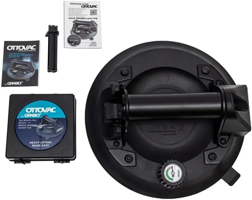 GRABO OTTOVAC Bateryjna Przyssawka Próżniowa z Manometrem Валіза Київ - фото 1