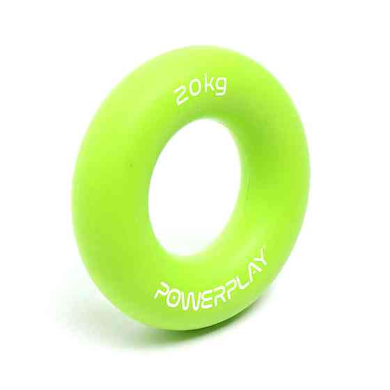 Еспандер кистьовий силіконовий PowerPlay PP-4324 Hand Grip Ring Medium 20 кг. Зелений Каменское