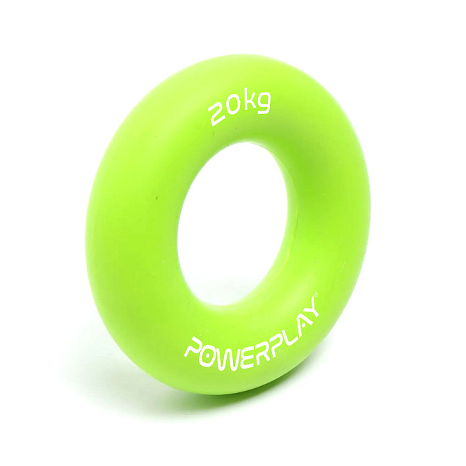 Еспандер кистьовий силіконовий PowerPlay PP-4324 Hand Grip Ring Medium 20 кг. Зелений Каменское - изображение 2
