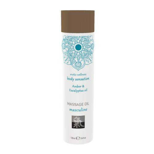 Массажное масло Shiatsu Massage Oil Amber & Eucalyptus oil 100ml Sex Aura Киев - изображение 1