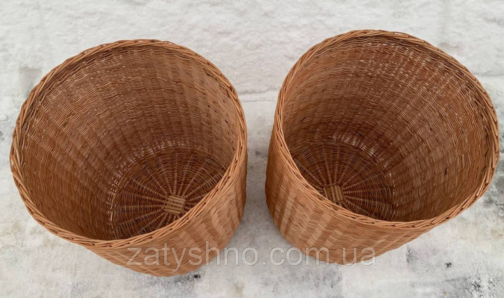 Кошик високий плетений з лози Київ - фото 5