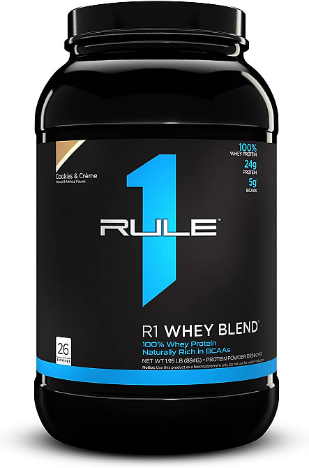 Протеин Rule One Whey Blend 908 gram ( Cookies & Creme ) Луцк - изображение 1