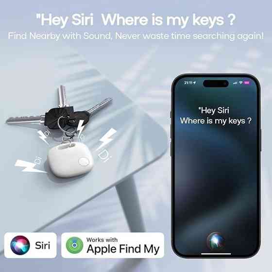 Трекер для пошуку ключів,предметів DEKALA T2 Pro (лише для Apple) Луцк