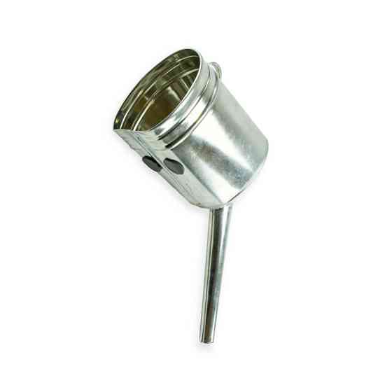 Лейка диз топлива металл - носик косой тонкий длинный 