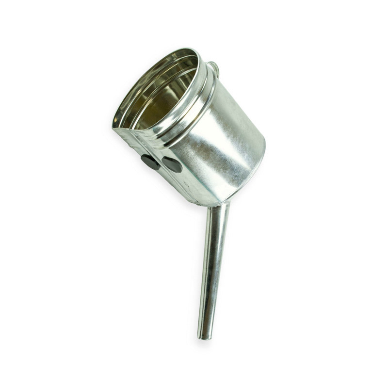 Лейка диз топлива металл - носик косой тонкий длинный 