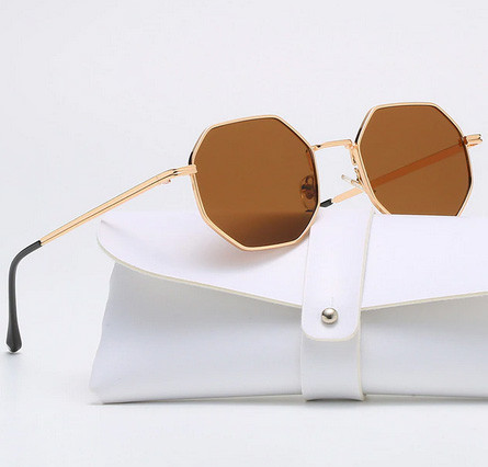 Очки солнцезащитные шестигранные коричневые Киев - изображение 1