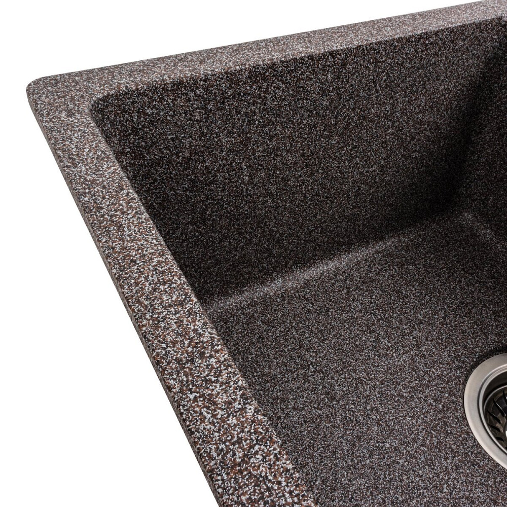 PLATINUM Гранітна мийка для кухні Platinum 6250 ZIRKONE матовий Мікс Київ - фото 5