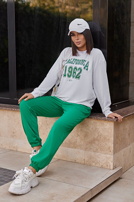 Спортивный женский костюм двунитка Mason 42-44, Зеленый Киев - изображение 2