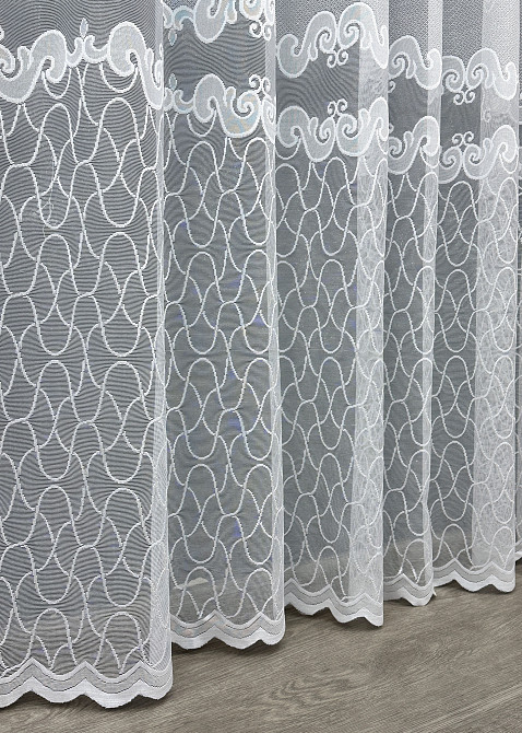 Тюль VR-Textil 1262т Жакард Білий 400х270 см (42-1191) Київ - фото 8