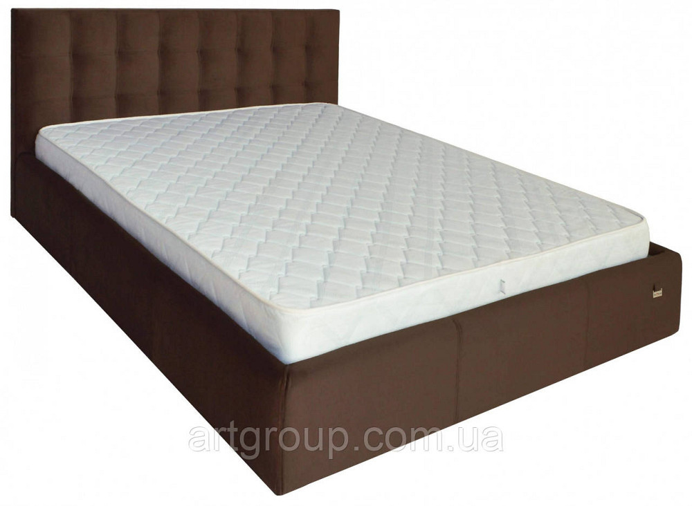 Ліжко Chester Comfort 140 х 200 см Missoni 011 З підйомним механізмом та нішою для білизни Темно-коричневий Дніпро - фото 15