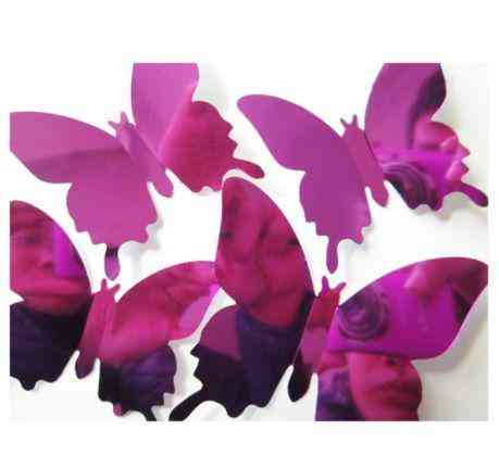 Дзеркальні фіолетові метелики - 12шт. Київ