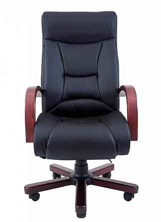 Офісне Крісло Керівника Richman Magistr Шкіра Lux Wood М1 Tilt Чорний Київ