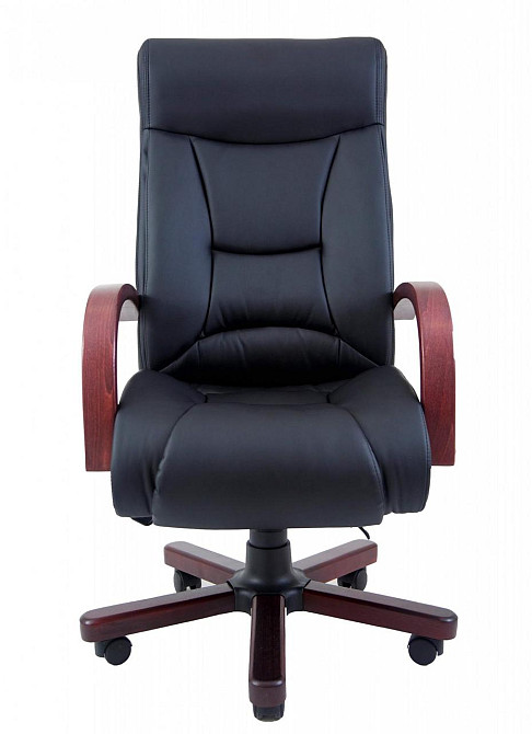 Офисное Кресло Руководителя Richman Magistr Кожа Lux Wood М1 Tilt Черный Киев - изображение 2