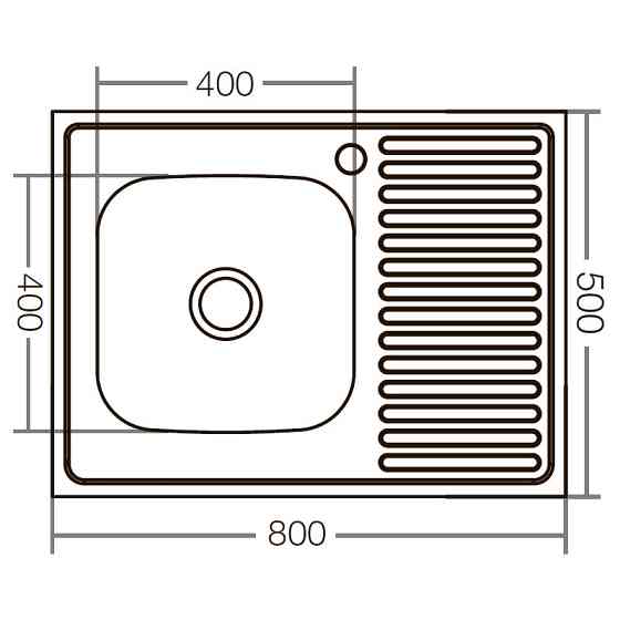 Кухонна мийка накладна Zerix Z8050L-06-160E    ( ZX1612 ) 29392 Харьков