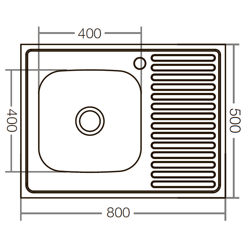 Кухонна мийка накладна Zerix Z8050L-06-160E    ( ZX1612 ) 29392 Харьков - изображение 6