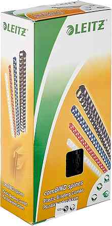 Пластиковые пружины для переплета 12 мм 21 отверстие черные 100 шт Esselte 35043 Киев