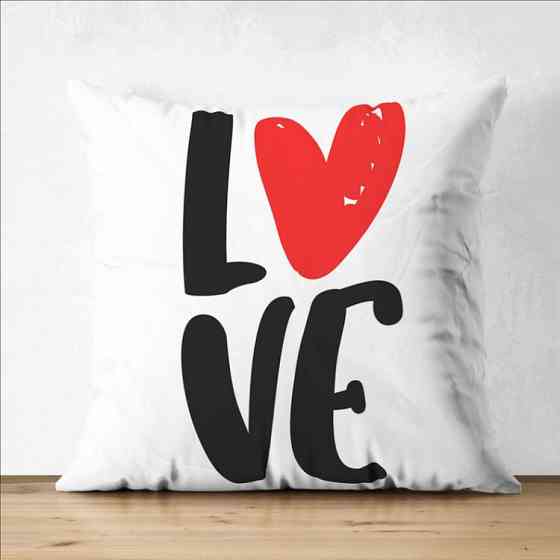 Подушка Love 35х35см (Білий) Вінниця