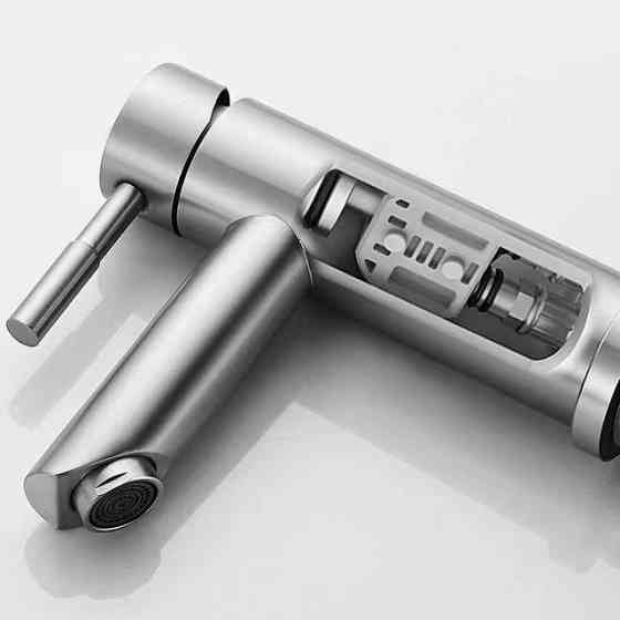 Смеситель для умывальника Haiba SUS 001-A нержавеющая сталь (HB3910) Черновцы