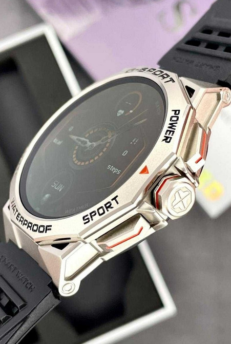 Годинник з пульсометром Modfit Endurance Silver-Black та захистом IP68 Київ - фото 4