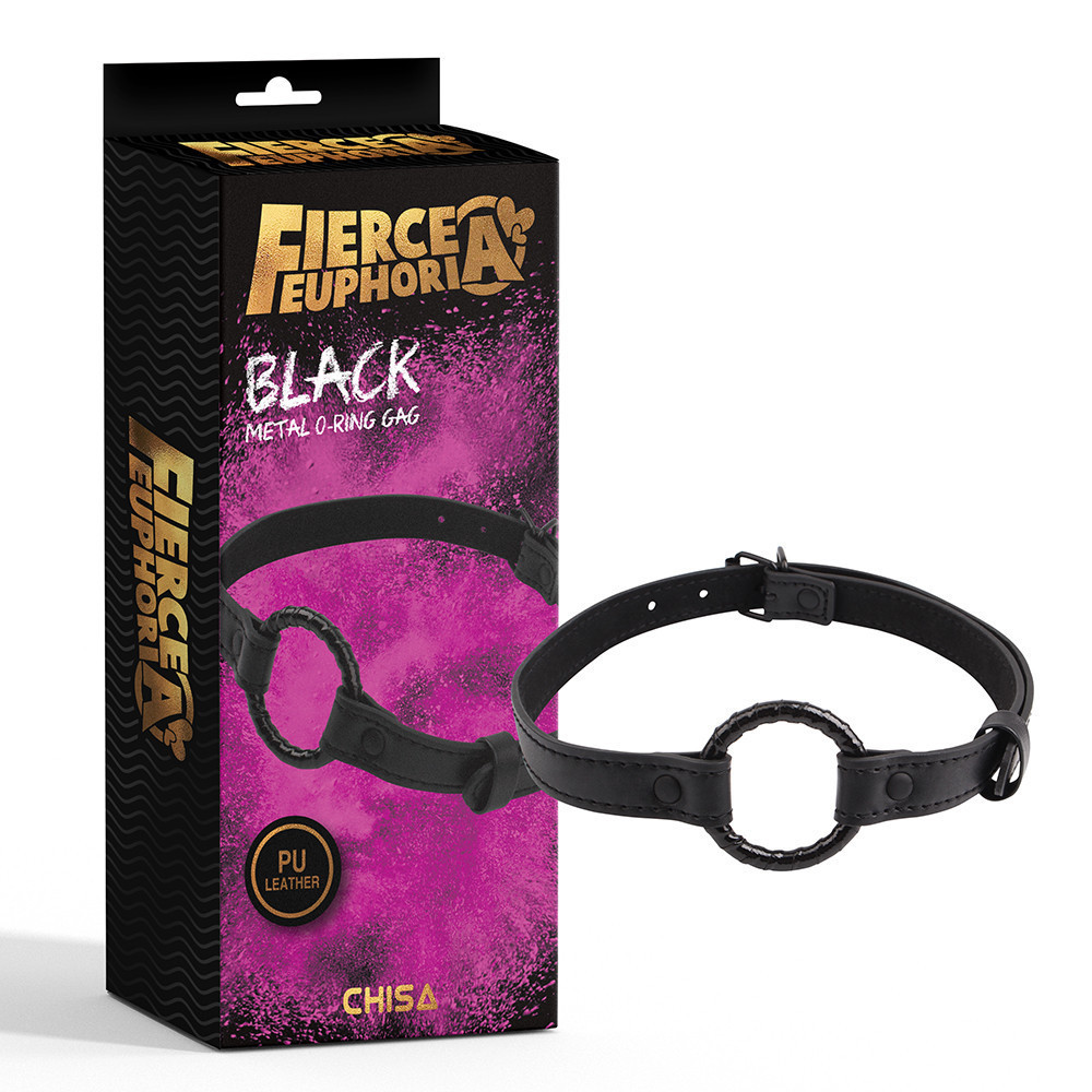 Кляп-кольцо Chisa Fierce Euphoria O-Ring Gag, черный Sex Aura Киев - изображение 1