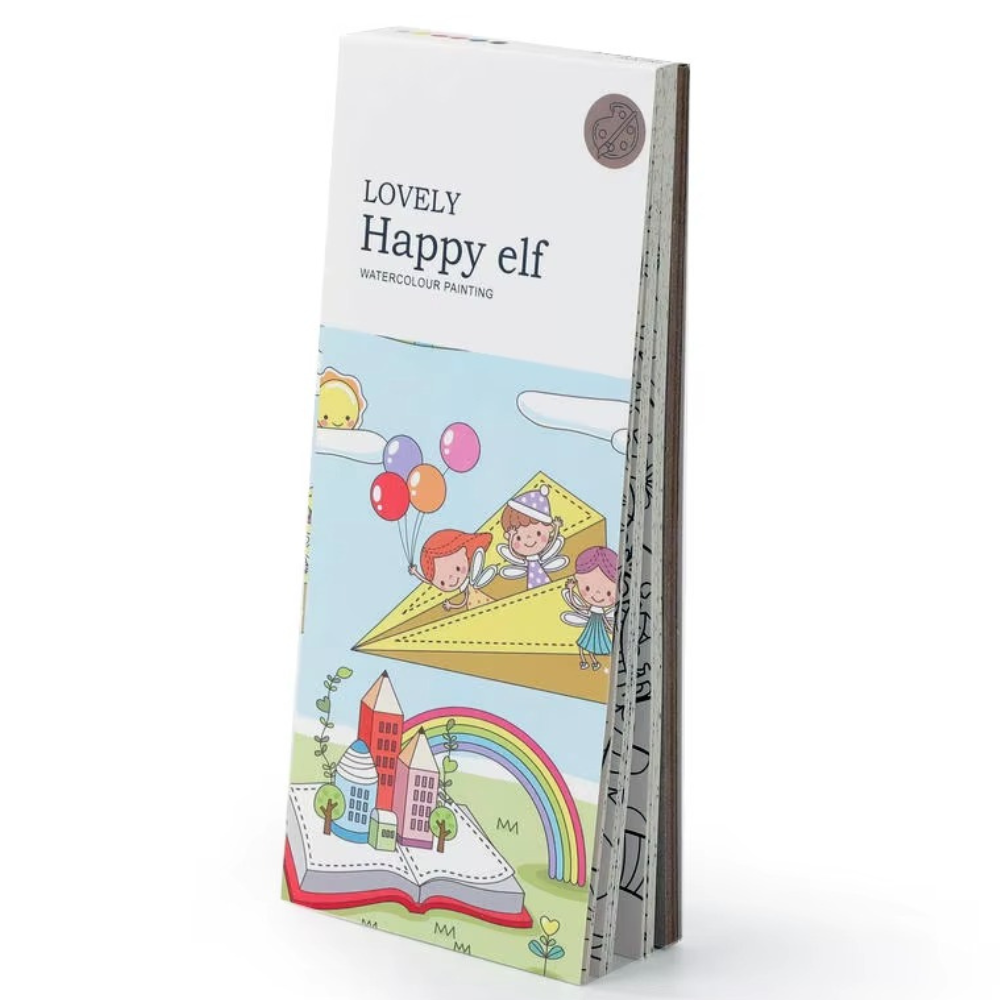 Альбом для раскрашивания с акварельными красками 