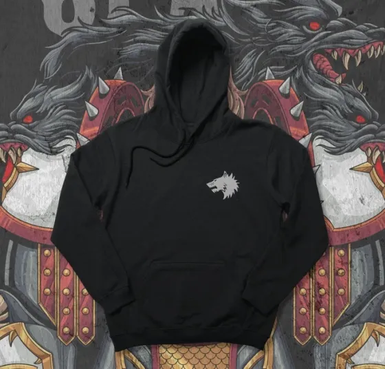 Худи мужское с принтом WarHammer 40K Space Wolves Размер 50 Anime1158 Днепр
