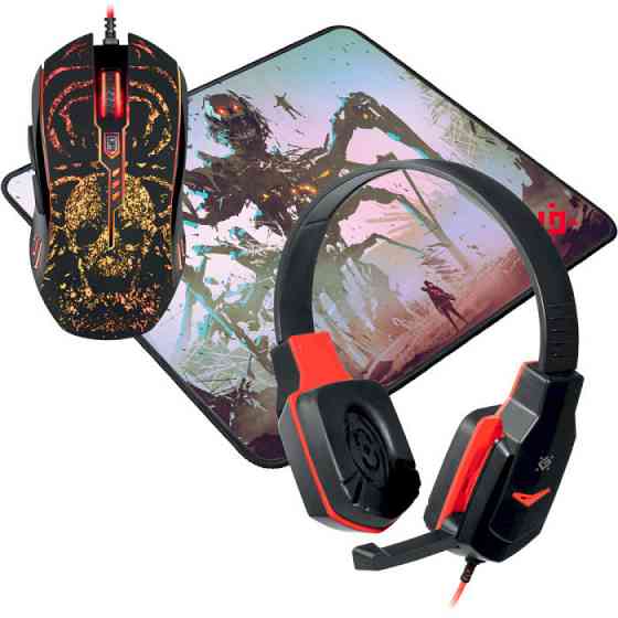 Игровой комплект Defender Nemesida MHP-128 мышь + наушники + коврик Винница