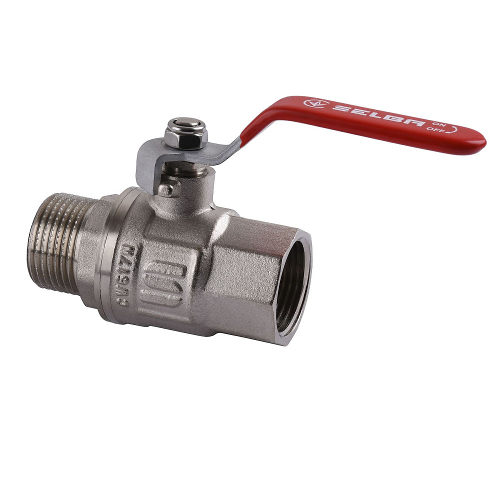 Кран кульовий прямий SELBA 1″ ЗВ КР SL1505 Луцк - изображение 1