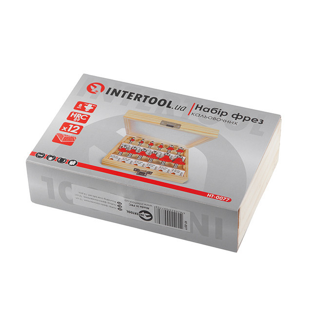 Набір фрез кальовочних, 12 шт. INTERTOOL HT-0077 Киев - изображение 7