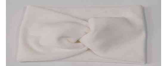 Повязка для волос детская белая Киев