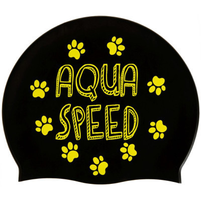 Шапка для плавания Aqua Speed Kiddie 142-07 60649 чорний, принт Діт OSFM (5905718606498) Винница - изображение 4