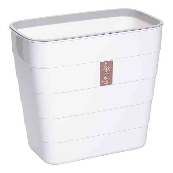 Пластикове сміттєве ведро на дверцята, 6 л, біле Київ