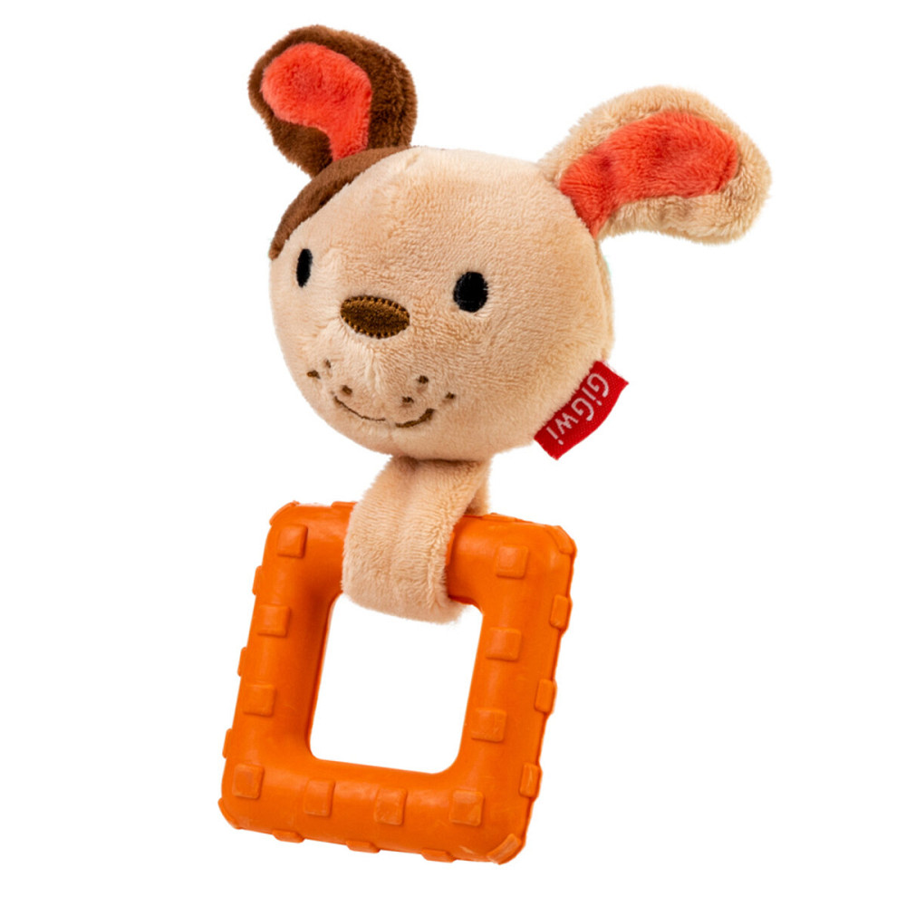 Игрушка для собак Собачка с пищалкой GiGwi Suppa Puppa, текстиль, резина, 15 см Киев - изображение 1