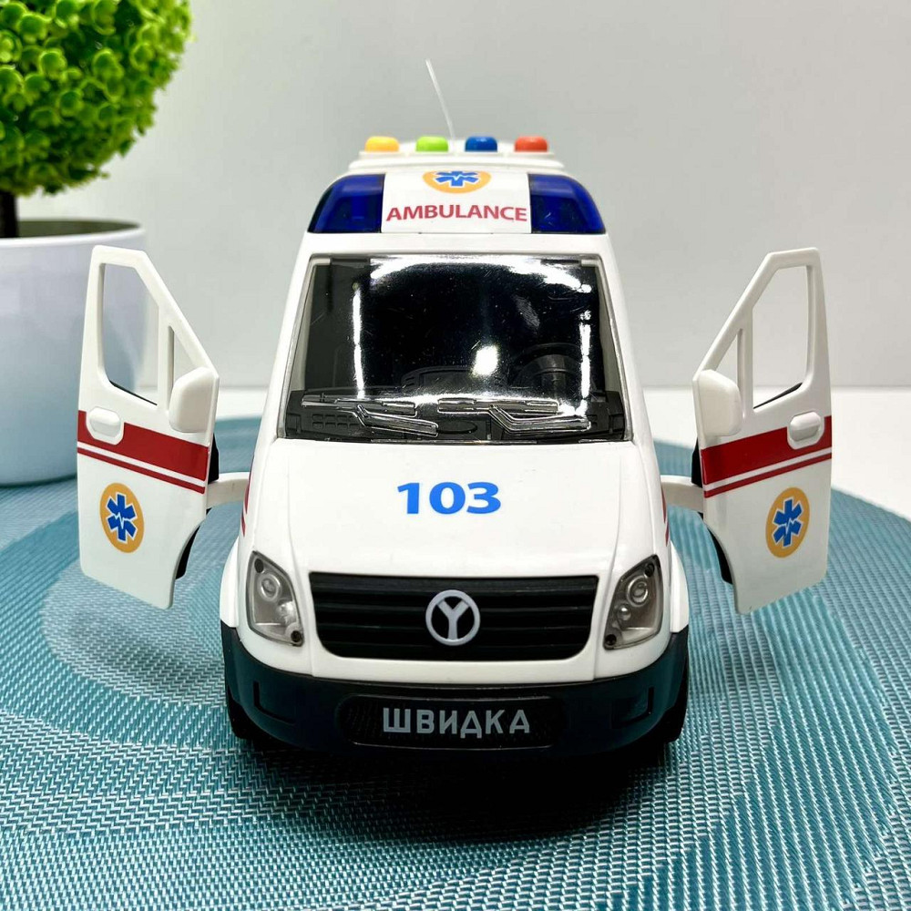 Машина Швидка допомога АвтоЕксперт відчиняються двері звук пісні інерція Біла (89091) Чернігів - фото 4