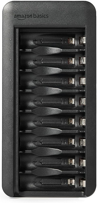 Акумулятори Amazon Basics NiMH AA 8×2000мАг чорний комплект з USB‑C зарядним для зарядки акумуляторів, набір з зарядним пристроєм Київ - фото 6