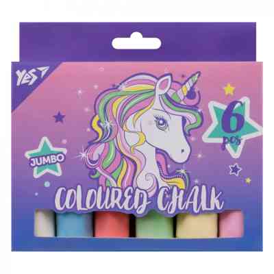 Мел Yes цветной Glamour 6 шт JUMBO (400501) Винница