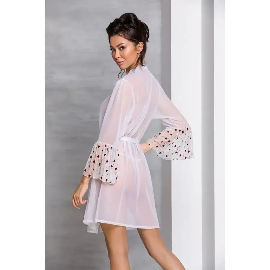 Повітряний пеньюар Passion LOVELIA PEIGNOIR XXL/XXXL, white Львов - изображение 4