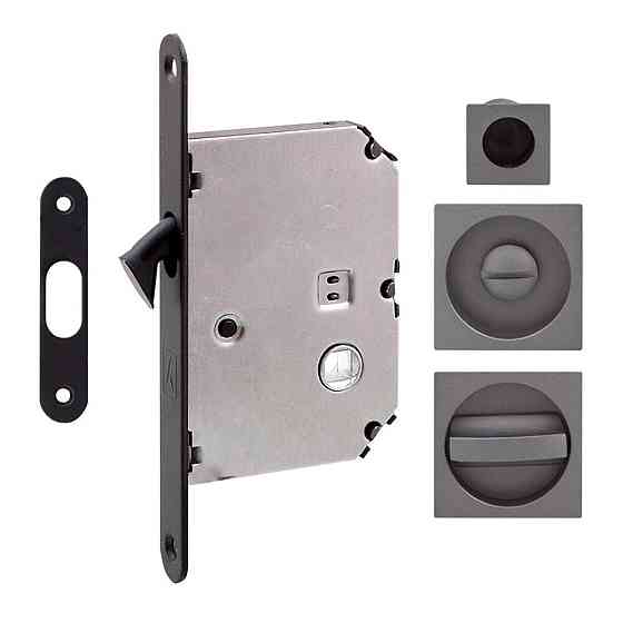 Ручка на раздв. дверь Fimet 3667R F15+LOCK+MQ антрацит (комплект wc) Киев