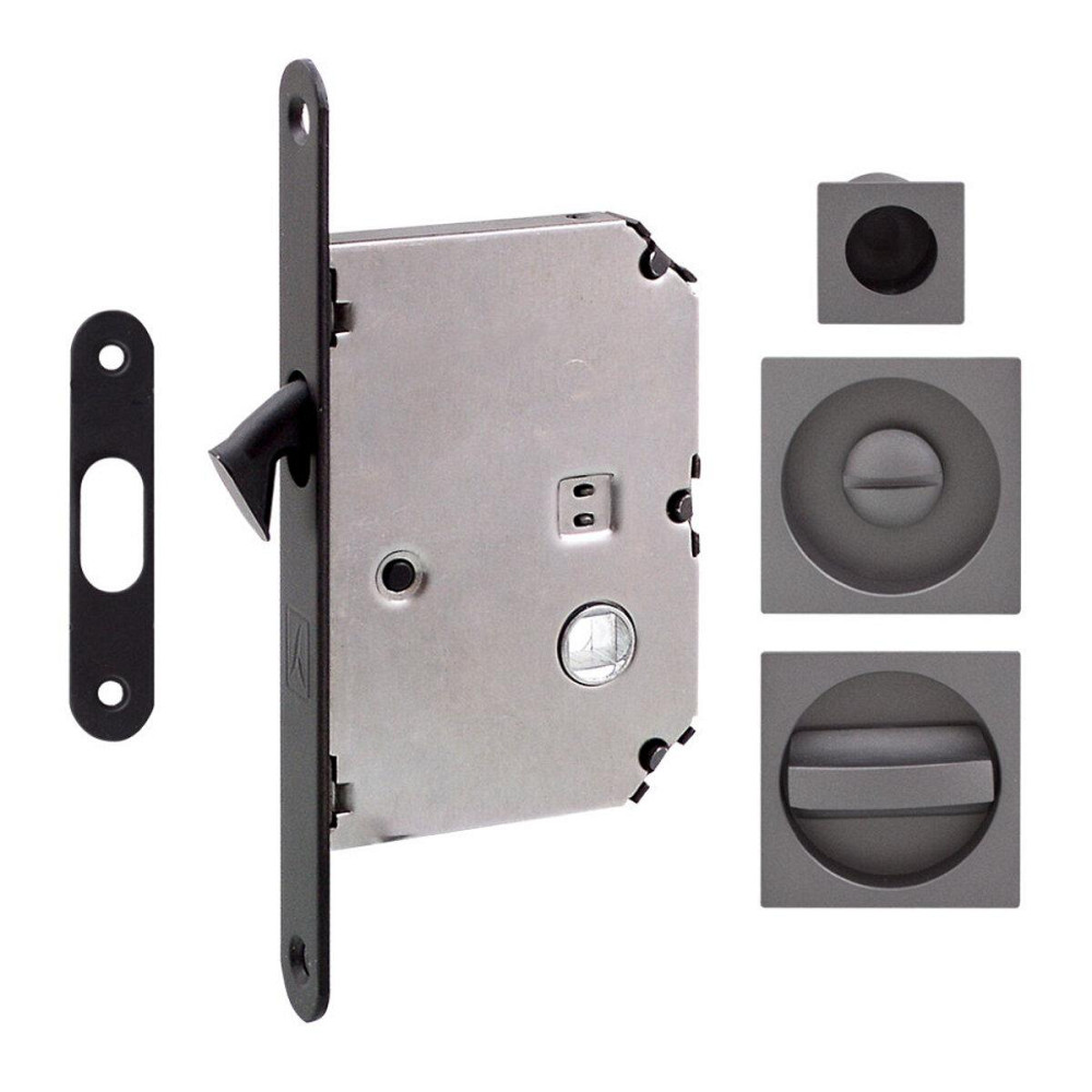 Ручка на раздв. дверь Fimet 3667R F15+LOCK+MQ антрацит (комплект wc) Киев - изображение 1